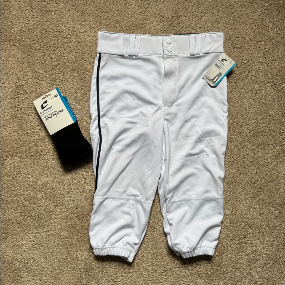 Baseball pants and socks